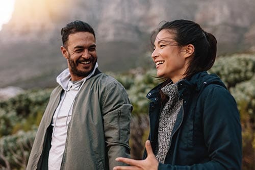 couple learning about case management for addiction